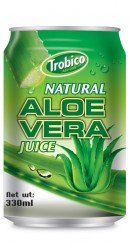 Trobico Natural aloe vera juice alu can 330ml